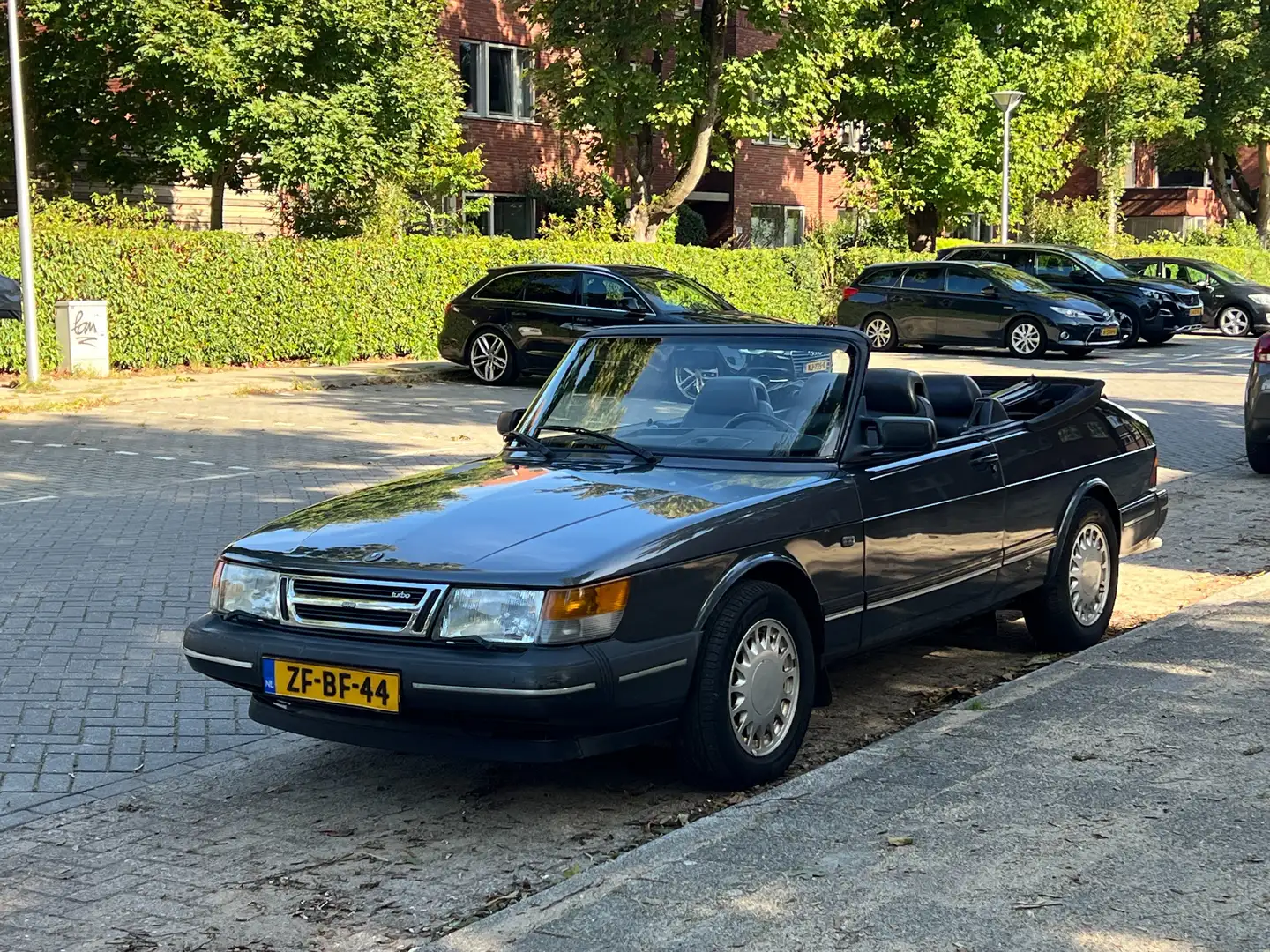 Saab 900 turbo 16 classic cabrio 1991 Odoardo Grey Metallic Grijs - 1