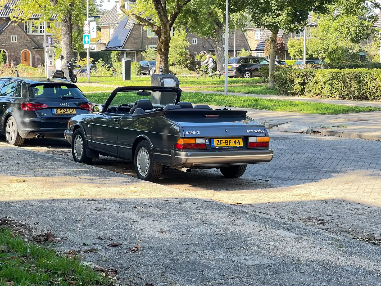 Saab 900 turbo 16 classic cabrio 1991 Odoardo Grey Metallic Grijs - 2