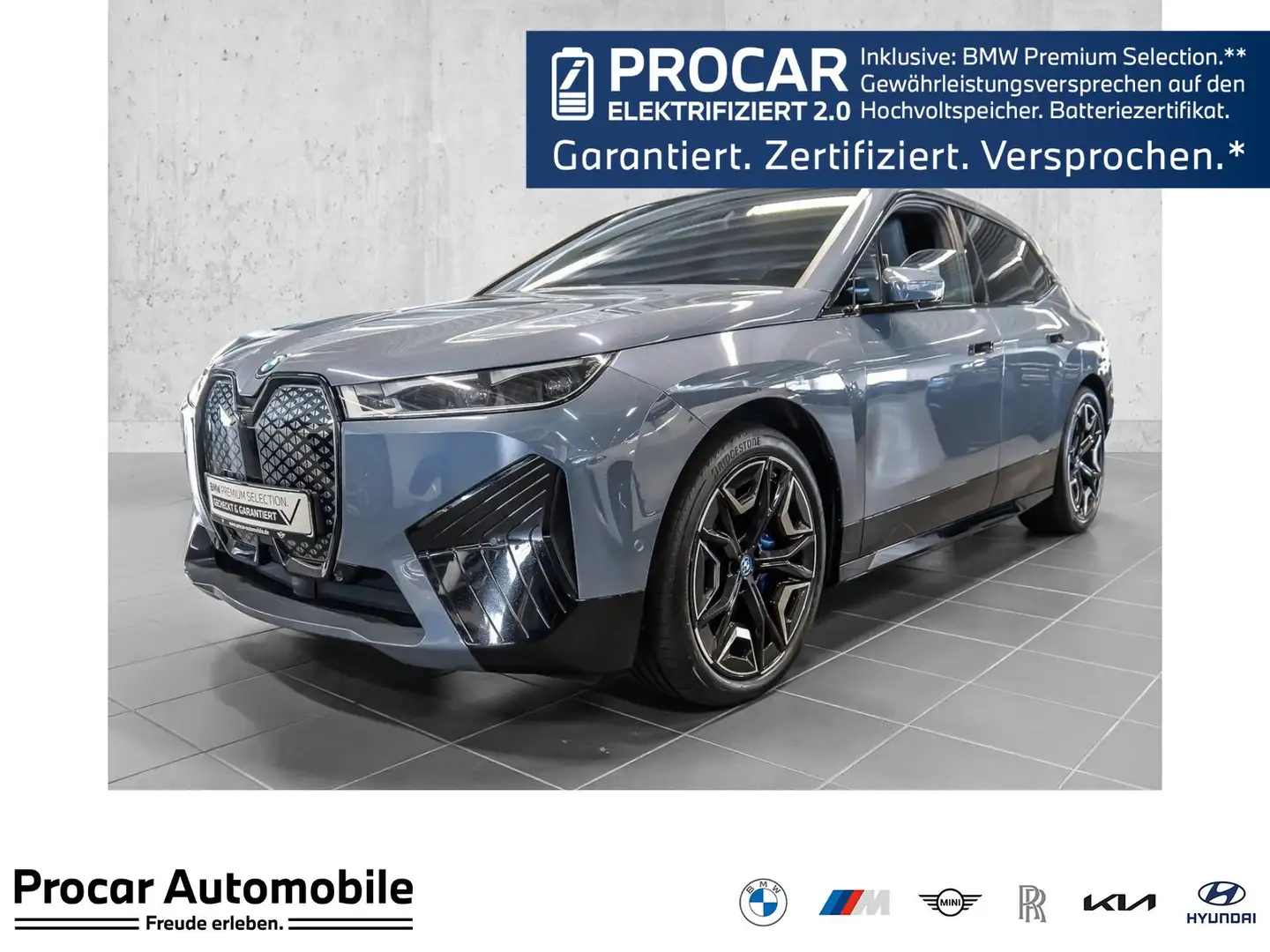 BMW iX xDrive50 M Sport HUD PANO ACC AHK RFK NAVI Grau - 1