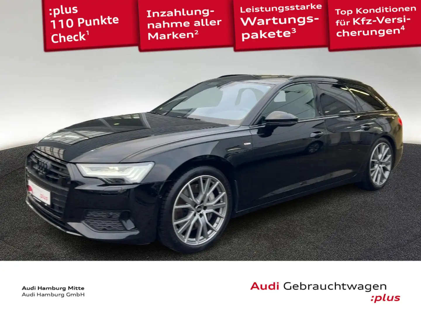Audi A6 50 TFSI e sport quattro S tronic S line Schwarz - 1