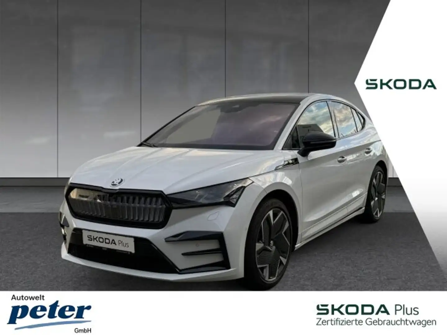 Skoda Enyaq ENYAQ COUPE RS **4X4*MATRIX*NAVI*PANORAMADACH** Blanc - 1