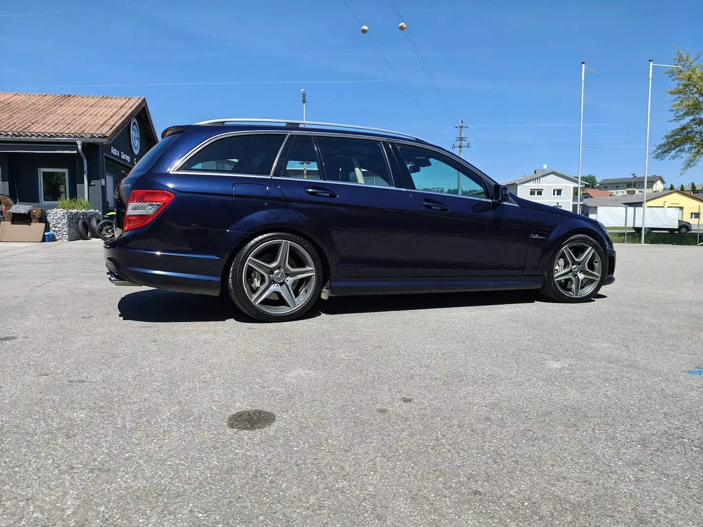 Mercedes-Benz C 63 AMG T Avantgarde Aut. Kék - 2