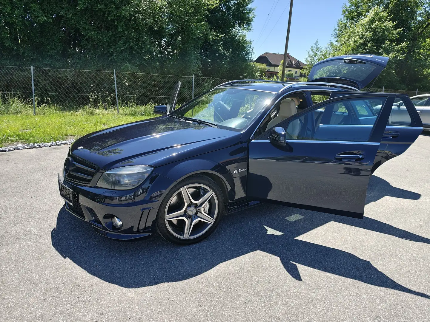 Mercedes-Benz C 63 AMG T Avantgarde Aut. Синий - 1