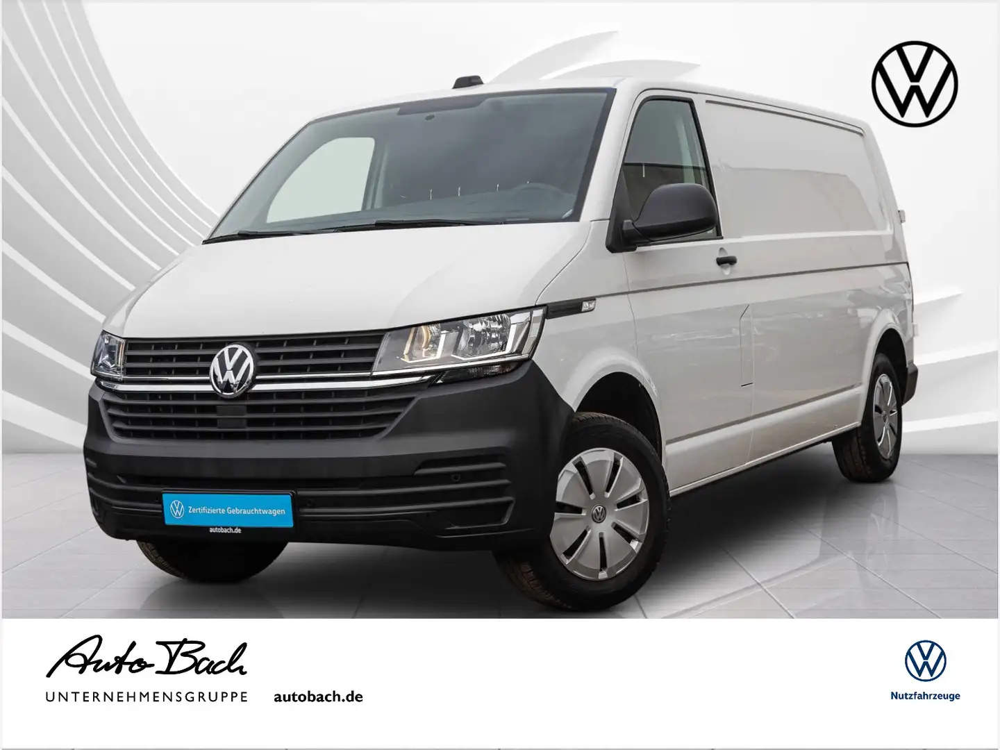 Volkswagen T6.1 Transporter T6.1 Kasten 2.0 TDI LR Navi Klima Sitzheizung EP Blanco - 1