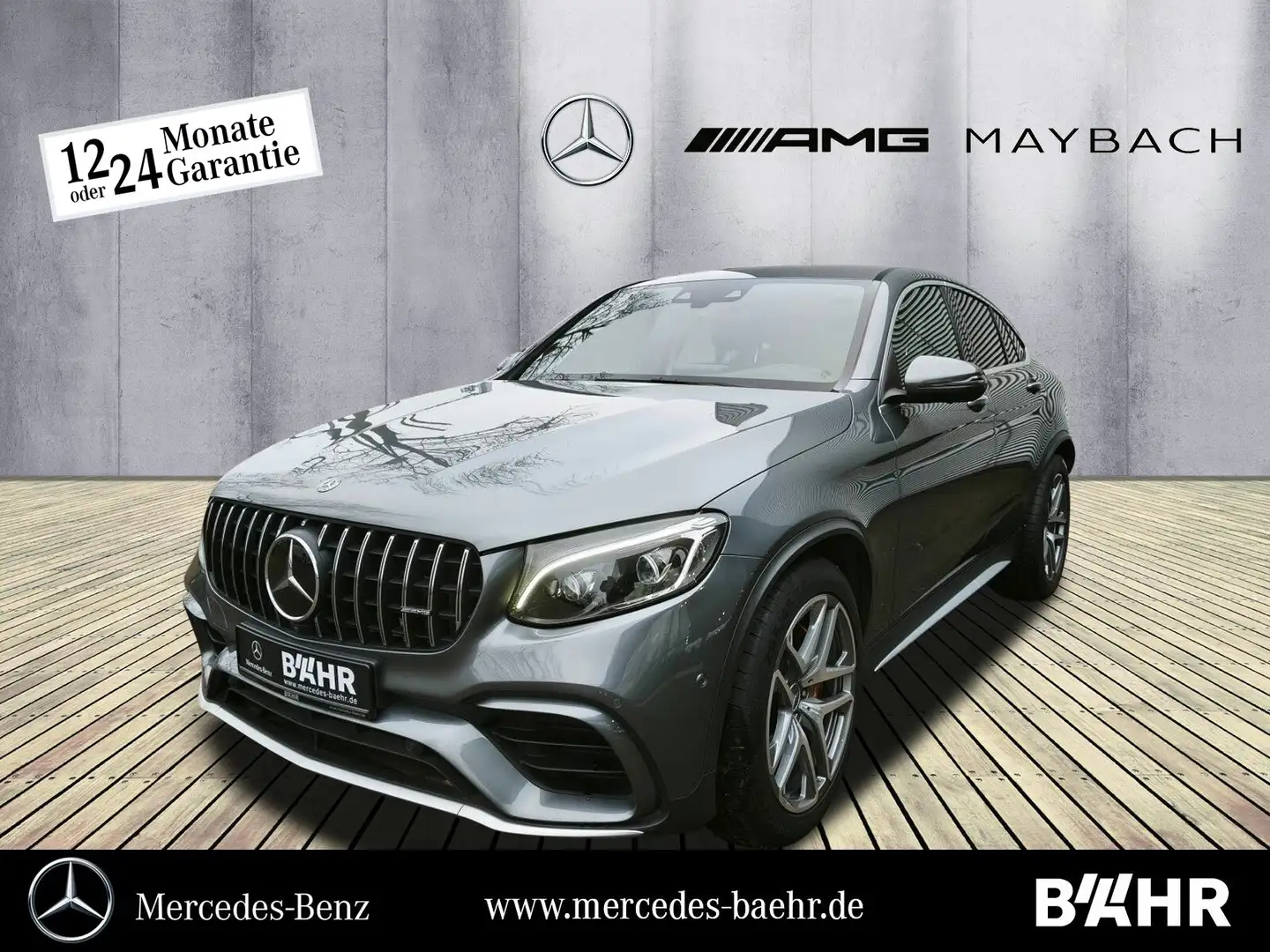 Mercedes-Benz GLC 63 AMG GLC 63 S 4M+ Coupé Designo/Comand/Burmester/AHK Gris - 1