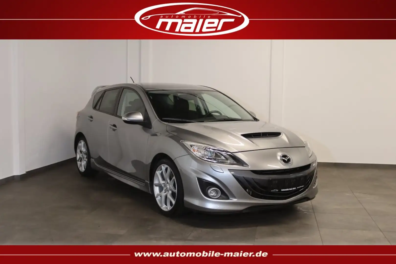 Mazda 3 MPS-Bi-Xenon-Navi-Tempomat-BOSE-SHZ-PDC-KESSY- Plateado - 1