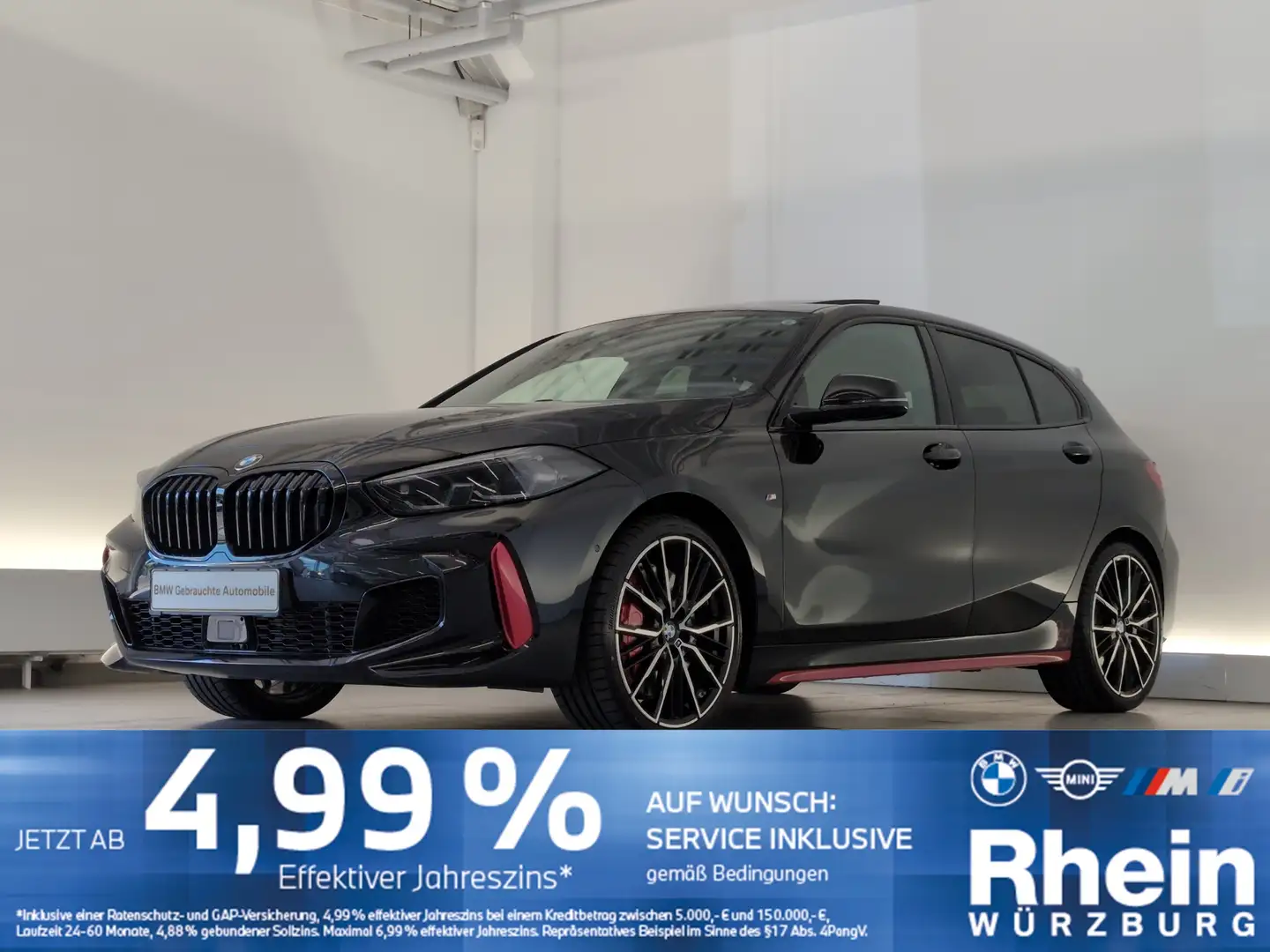 BMW 128 ti LED/H&K/DAB Чёрный - 1
