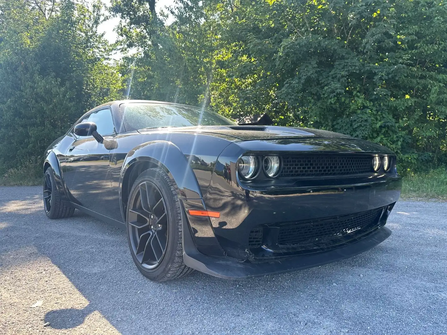 Dodge Challenger 3,6 Widebody Leder Kamera Frontschade Zwart - 1