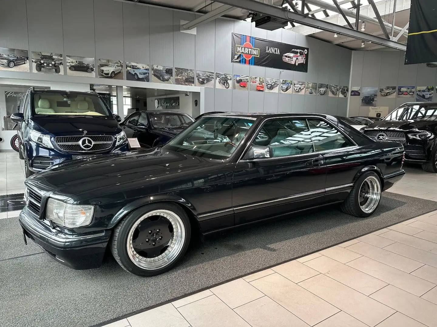 Mercedes-Benz 560 SEC AMG 17´ AERO 3 + ESD VOLL HEFT GEPFLEGT! Negru - 2