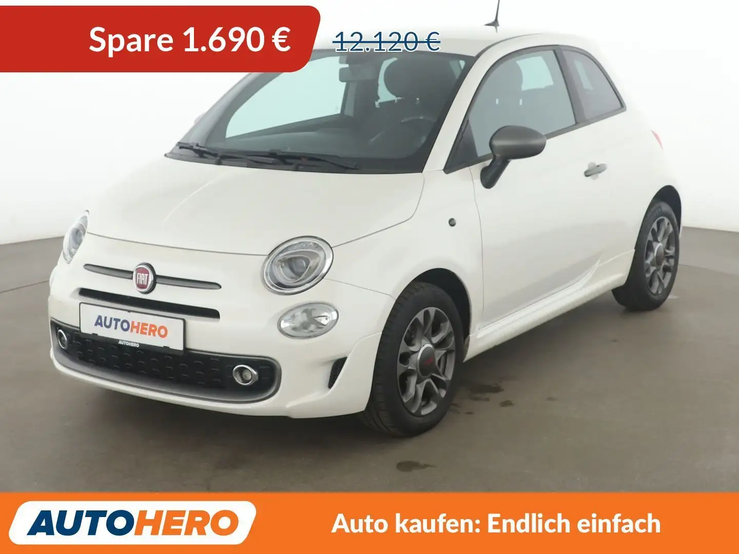 Fiat 500 1.2 S*PDC*NAVI*TEMPO*KLIMA*GARANTIE* Weiß - 1