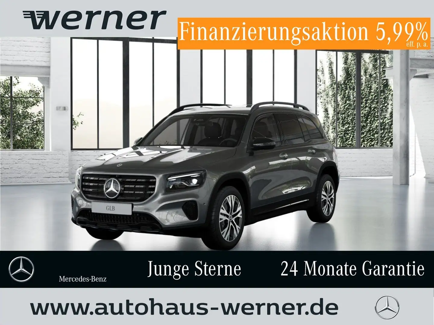 Mercedes-Benz GLB 200 PROGRESSIVE ADVANCED+ AHK 360° MULTIBEAM NIGHT Grau - 1