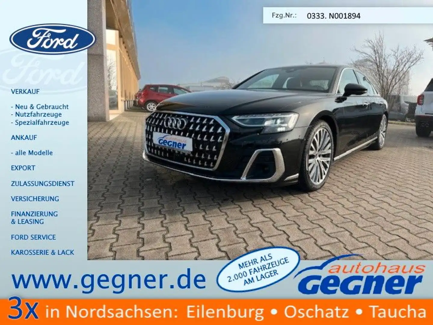 Audi A8 50 TDI quattro 20-Zoll Remote 4-Zonen-Klima Noir - 1