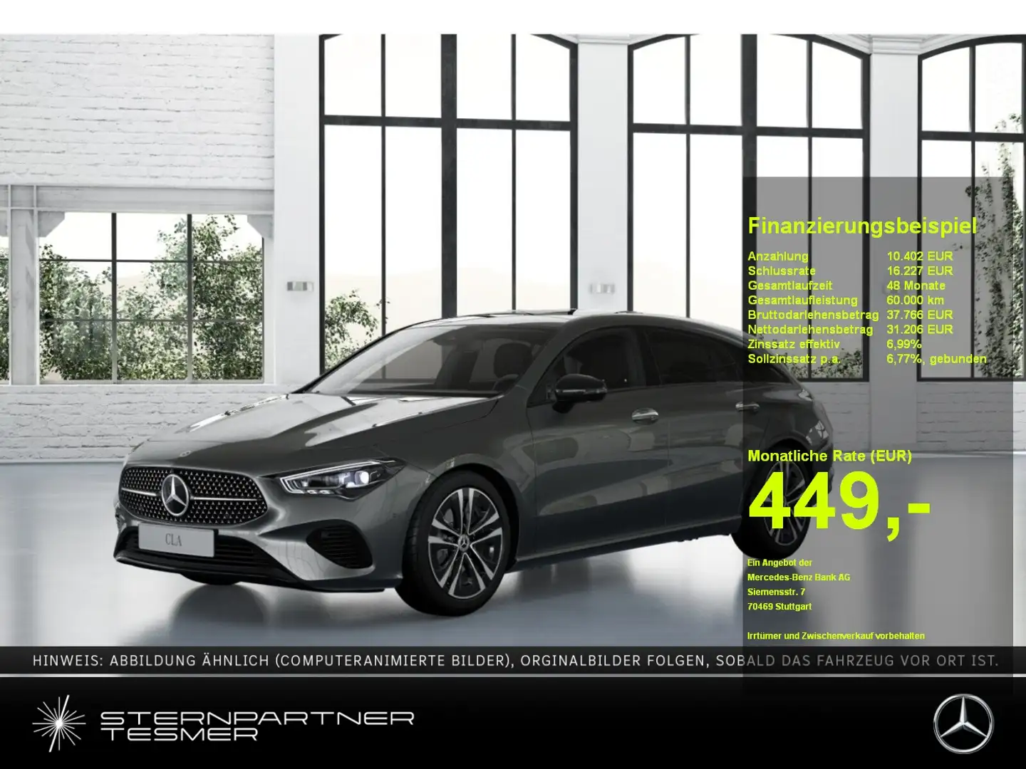 Mercedes-Benz CLA 200 Shooting Brake #PANO #NIGHT #MULTIBEAM Gris - 1