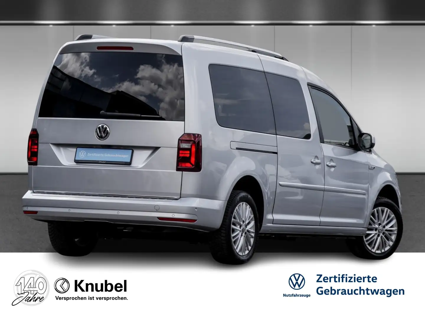 Volkswagen Caddy Maxi Highline 1.4 TSI DSG Xenon Navi ACC ParkAs... Zilver - 2