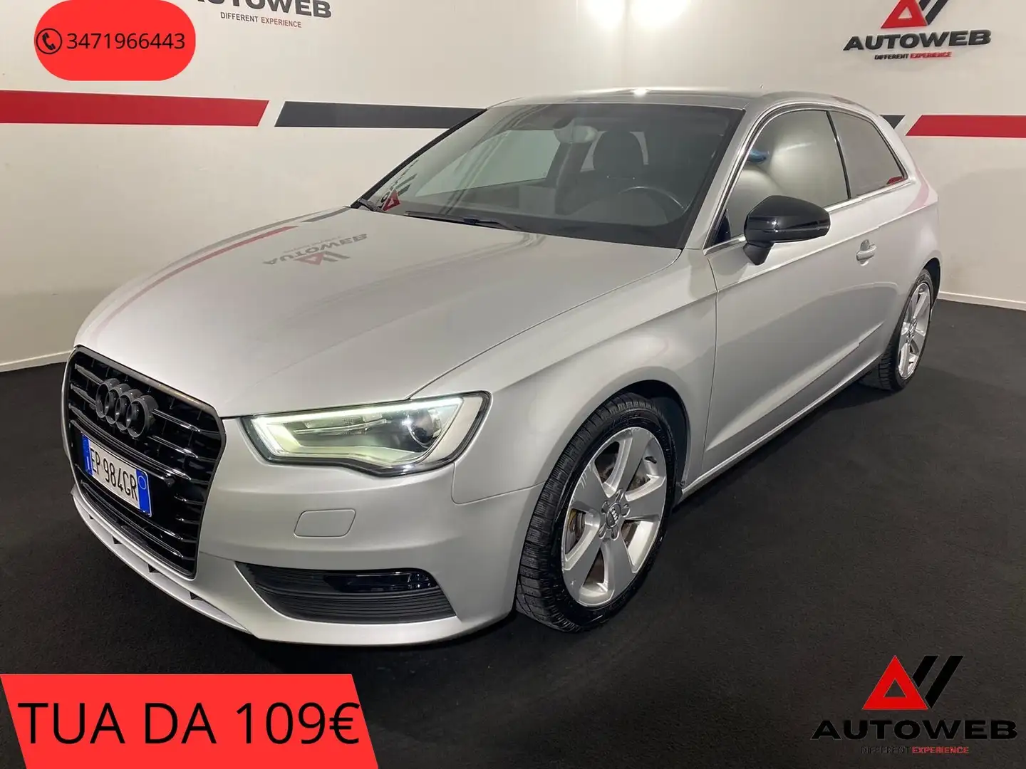 Audi A3 SPB 1.6 TDI 105 CV Ambition Gris - 1