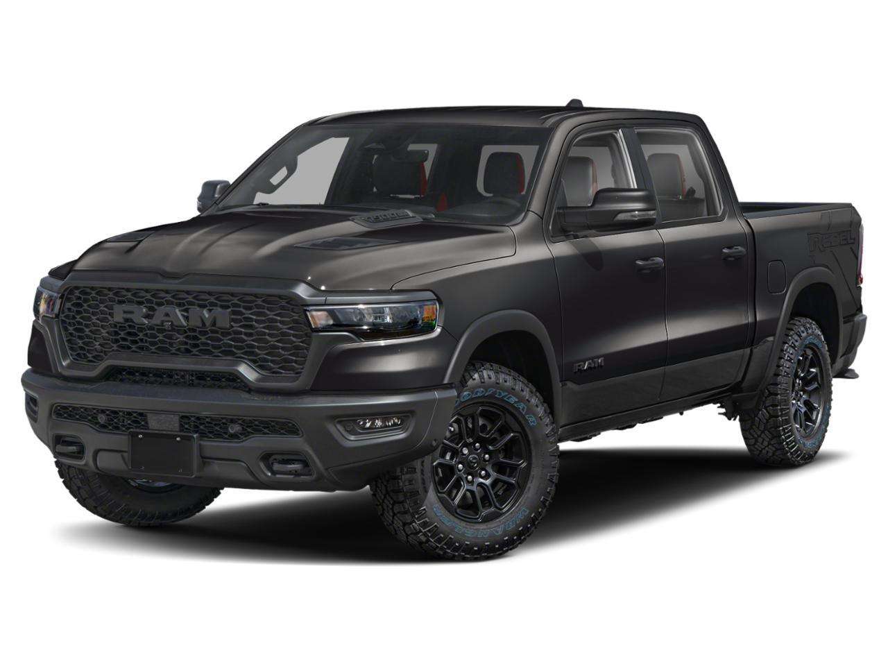 Black 2026 RAM 1500 Pickup Truck Four-Wheel Drive 8-Speed Automatic