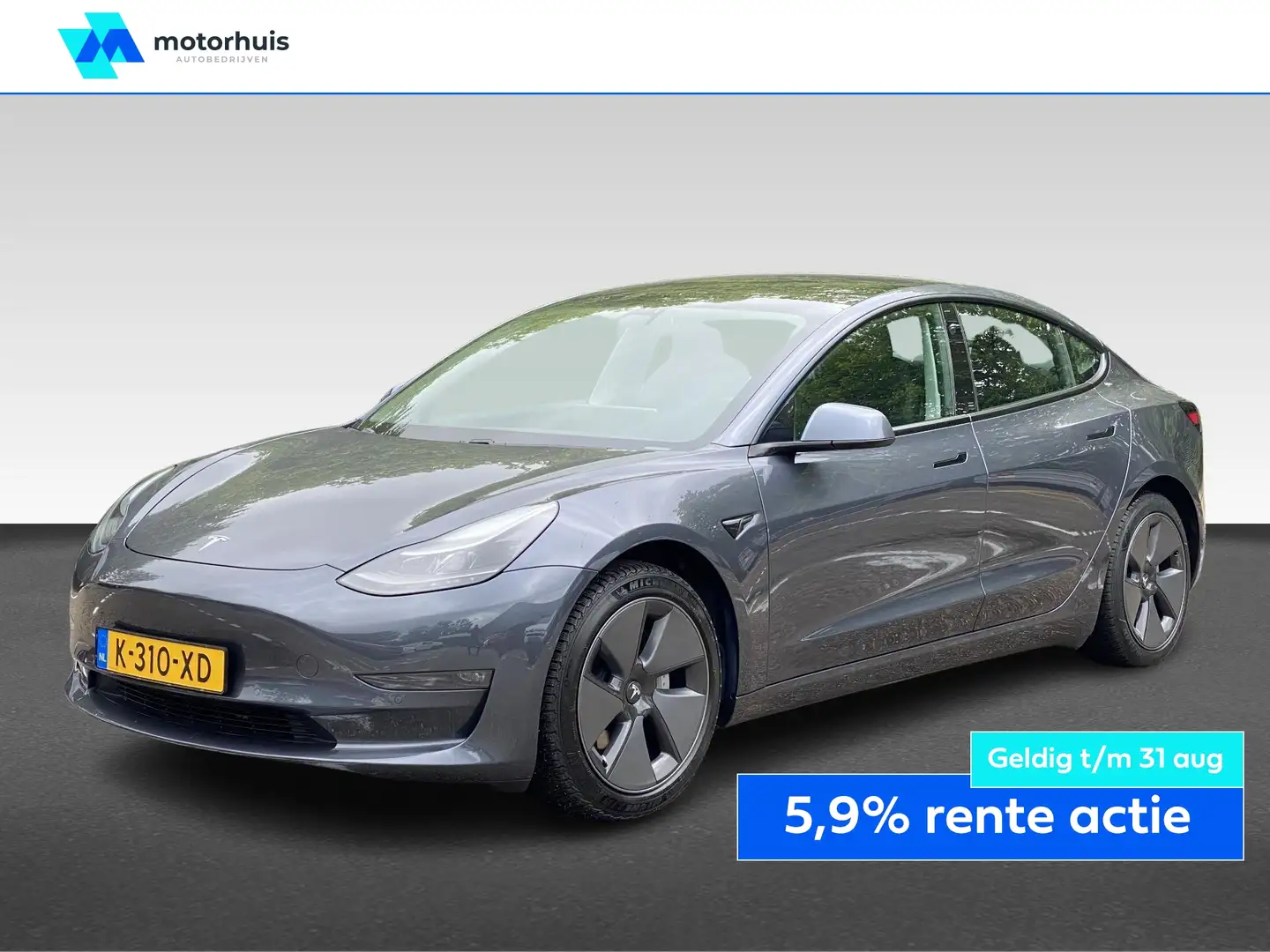 Tesla Model 3 | Long Range | 351 PK | Ultieme Elektrische Belevi Grijs - 1