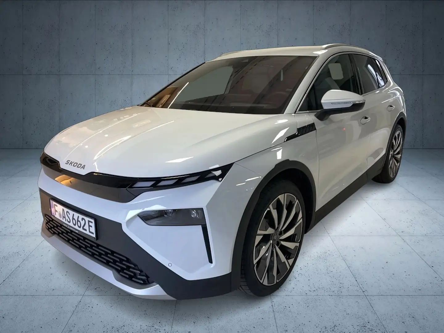 Skoda Elroq 85 Lodge Head Up Display Wärmepumpe Anhängerkup... Weiß - 1