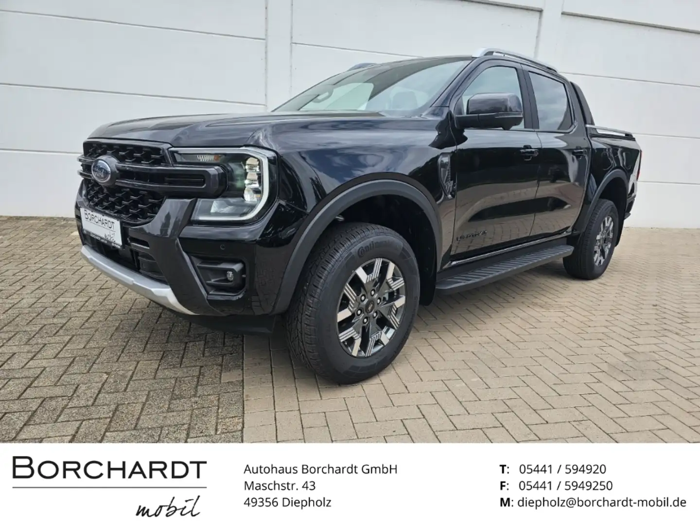 Ford Ranger Wildtrak PHEV *el.Rollo*TechnoPak.*B&O*360*ACC Schwarz - 1