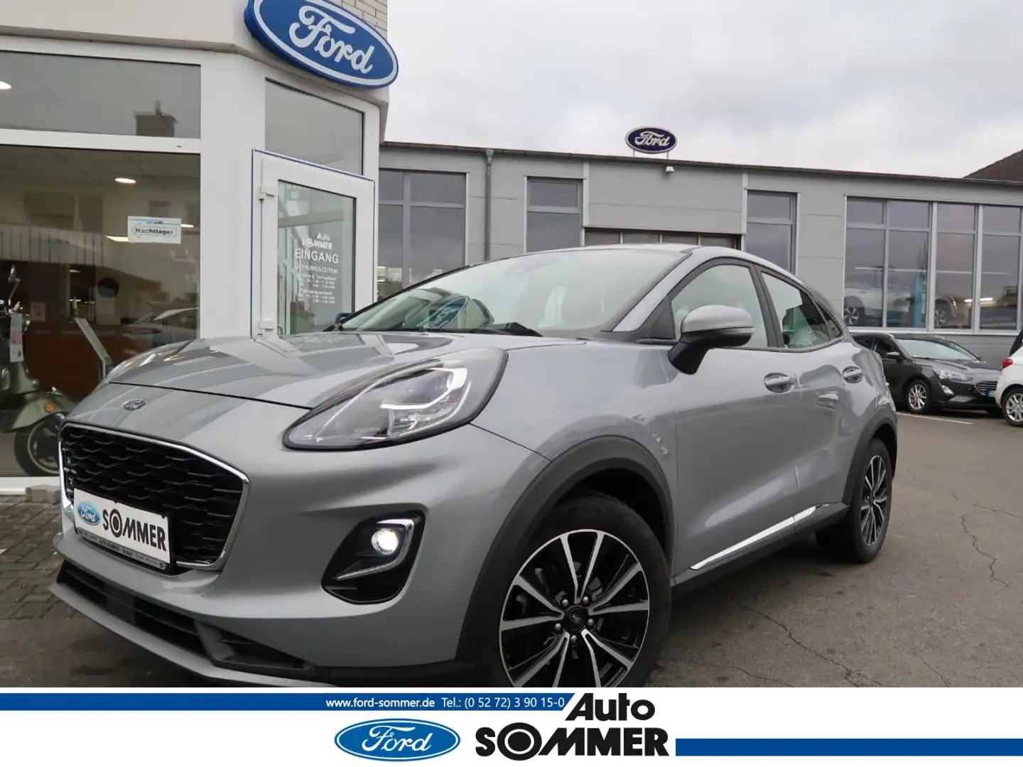 Ford Puma Titanium, Automatik, AHK, Navi, GJR Gris - 1