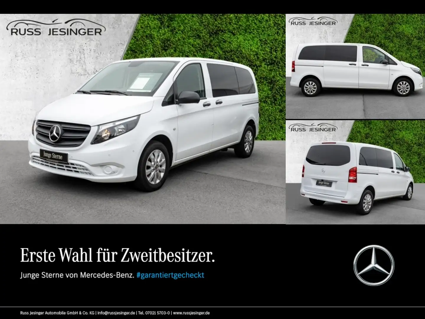 Mercedes-Benz Vito 116 Tourer Kompakt Klima*Navi*Kamera*Liege* Weiß - 1