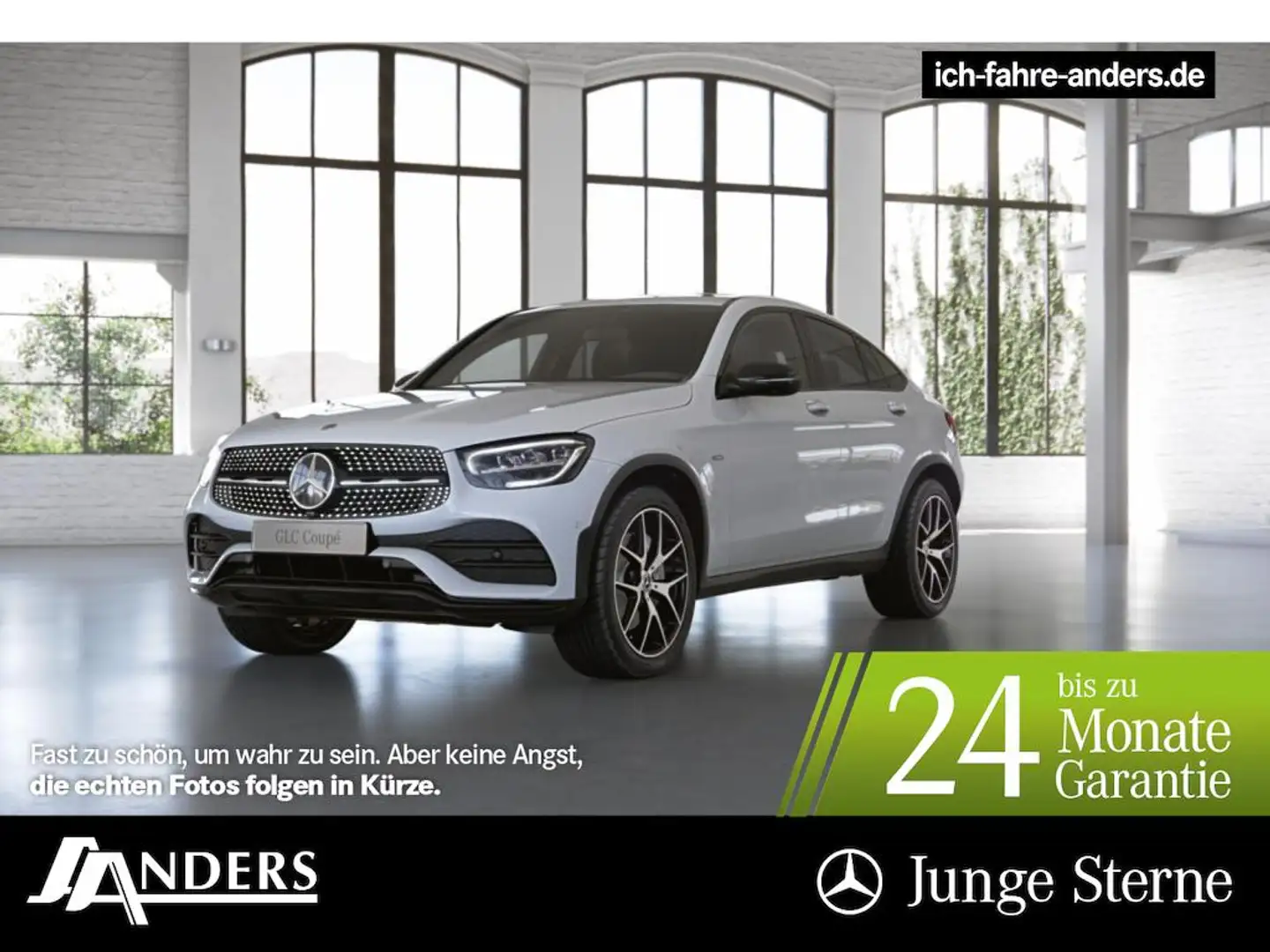 Mercedes-Benz GLC 300 de 4M Coupé AMG+digCock+LED+36+AHK+Night Weiß - 1