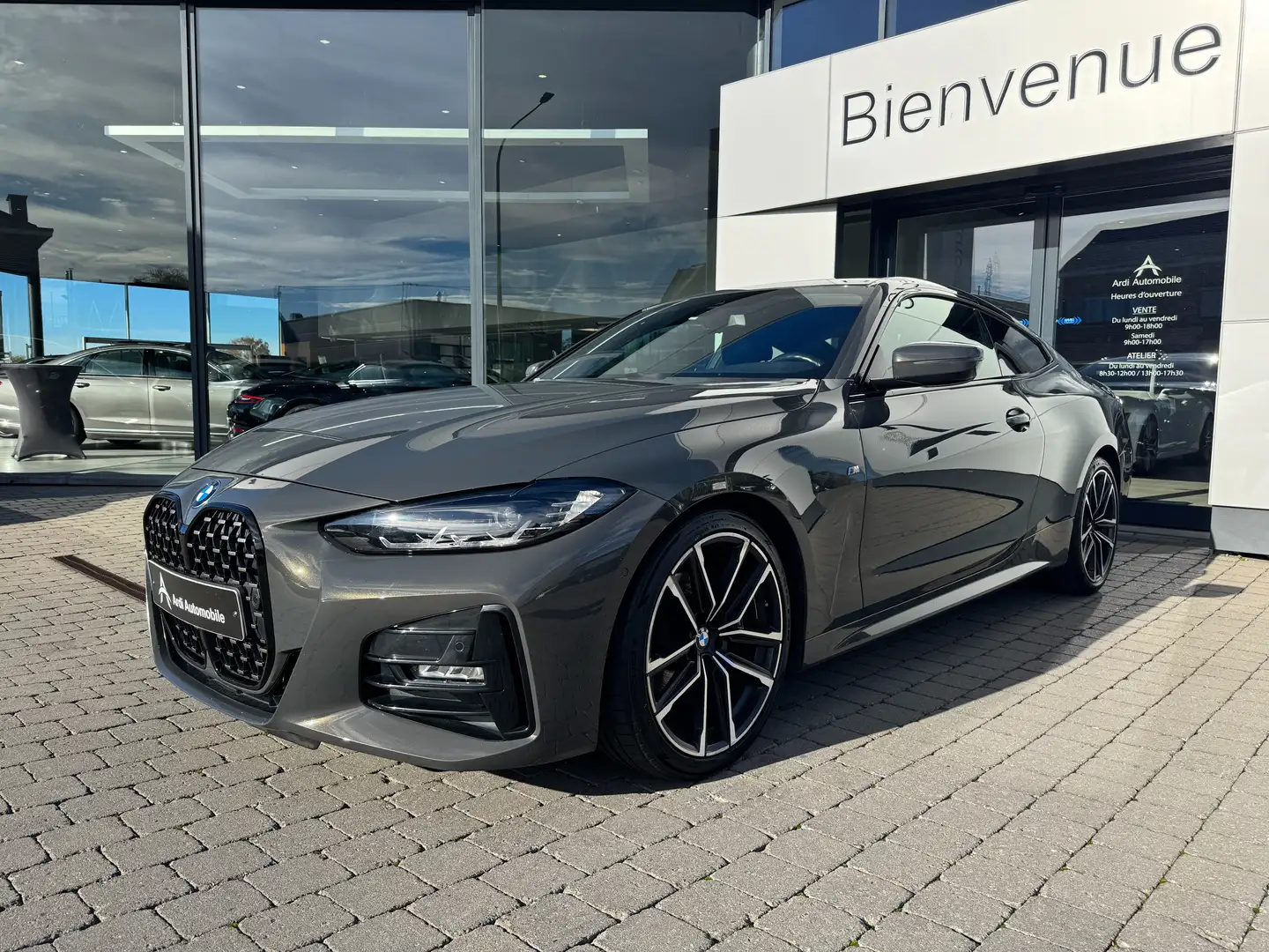 BMW 420 Coupé 420iA *GARANTIE*PACK M*1ER PROP*LED AMB* Gris - 1