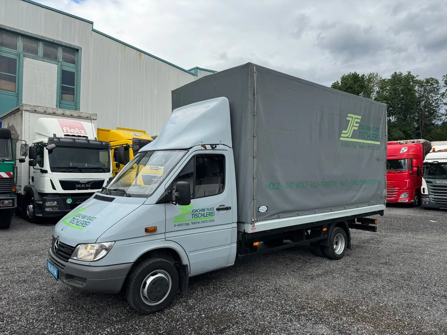 Mercedes-Benz Sprinter 413 Pritsche+Plane Maxi 71 Tkm original Grau - 1
