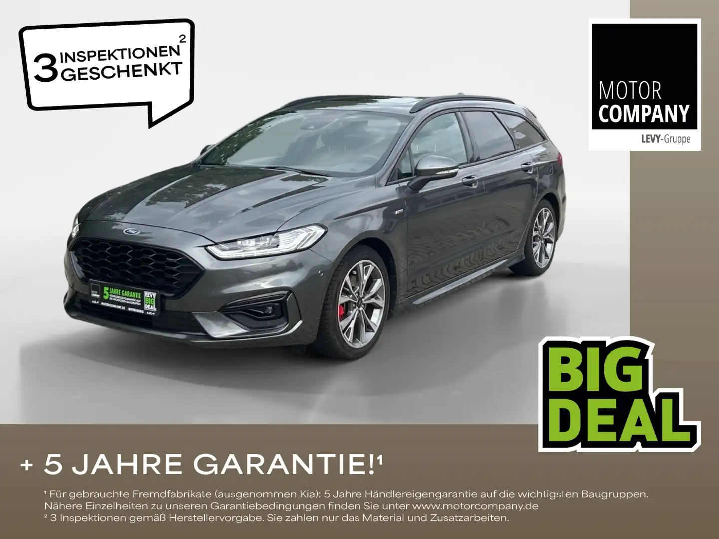 Ford Mondeo Turnier 2.0  ST-Line Matrix 2xKlima 4xSHZ Grau - 1