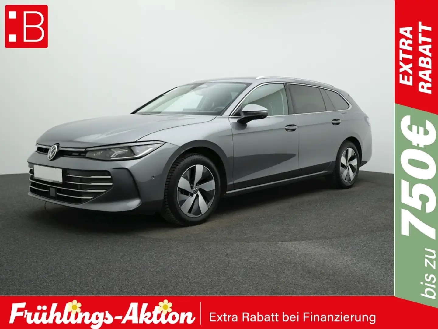 Volkswagen Passat Variant 1.5 eTSI DSG Business IQ.LIGHT AHK AREA-VIEW HUD P Grau - 1