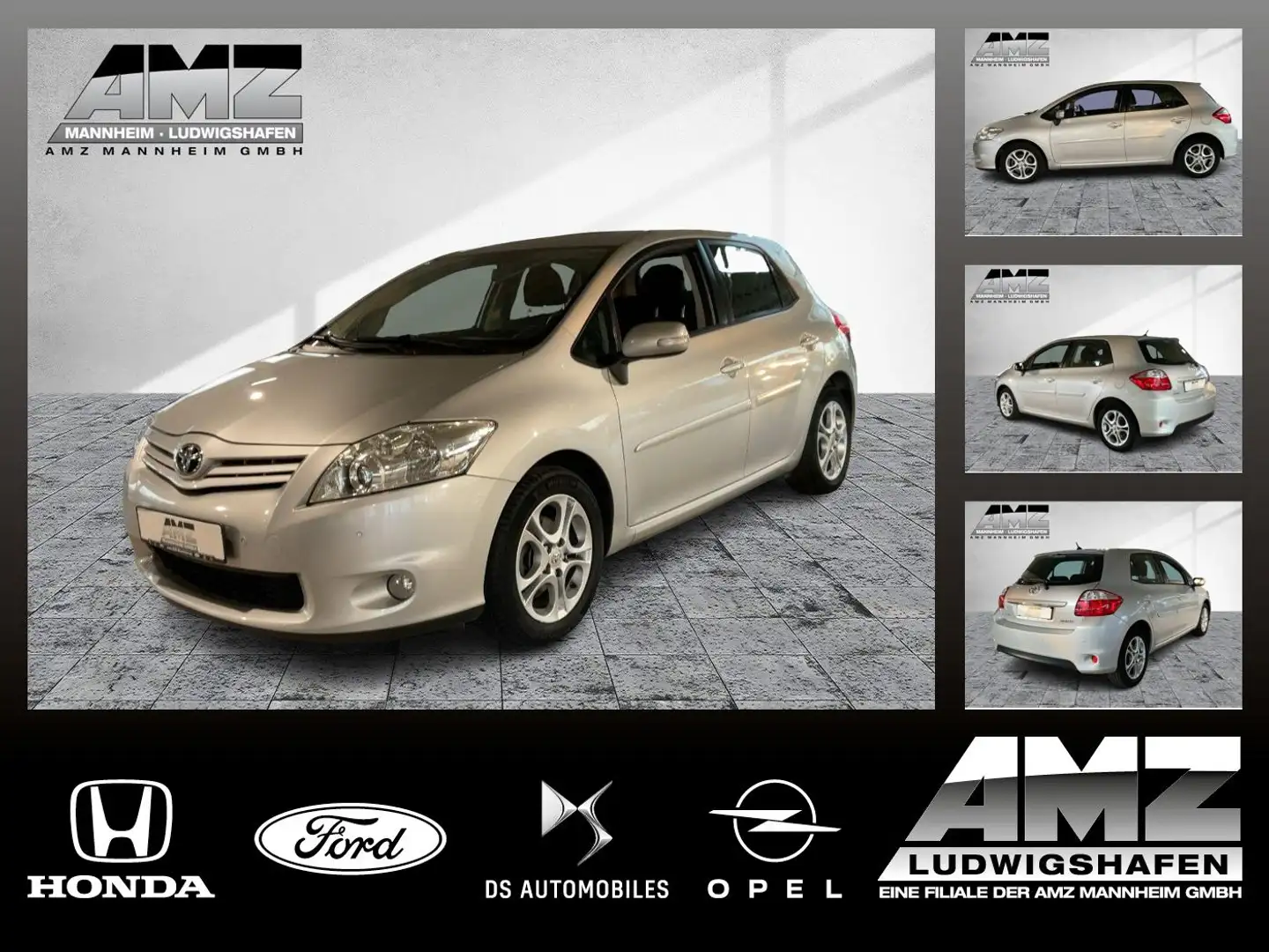 Toyota Auris 1.6 Valvematic Life+ KlimaA+PDC+Facelift Zilver - 1
