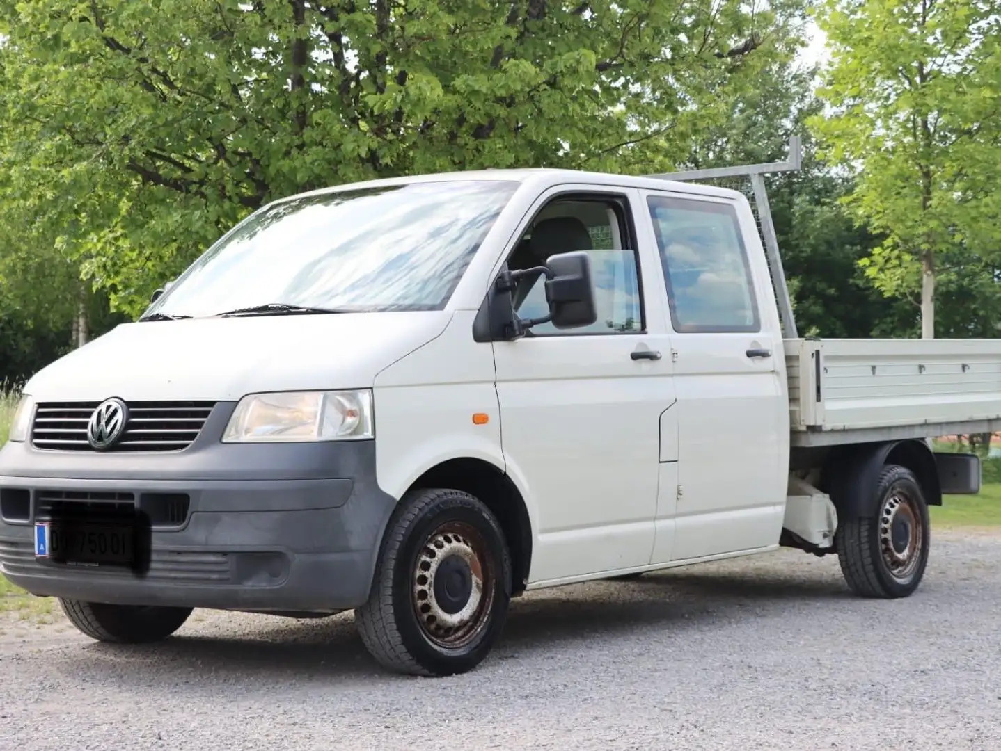 Volkswagen T5 Transporter Doka-Pritsche LR 1,9 TDI Weiß - 1