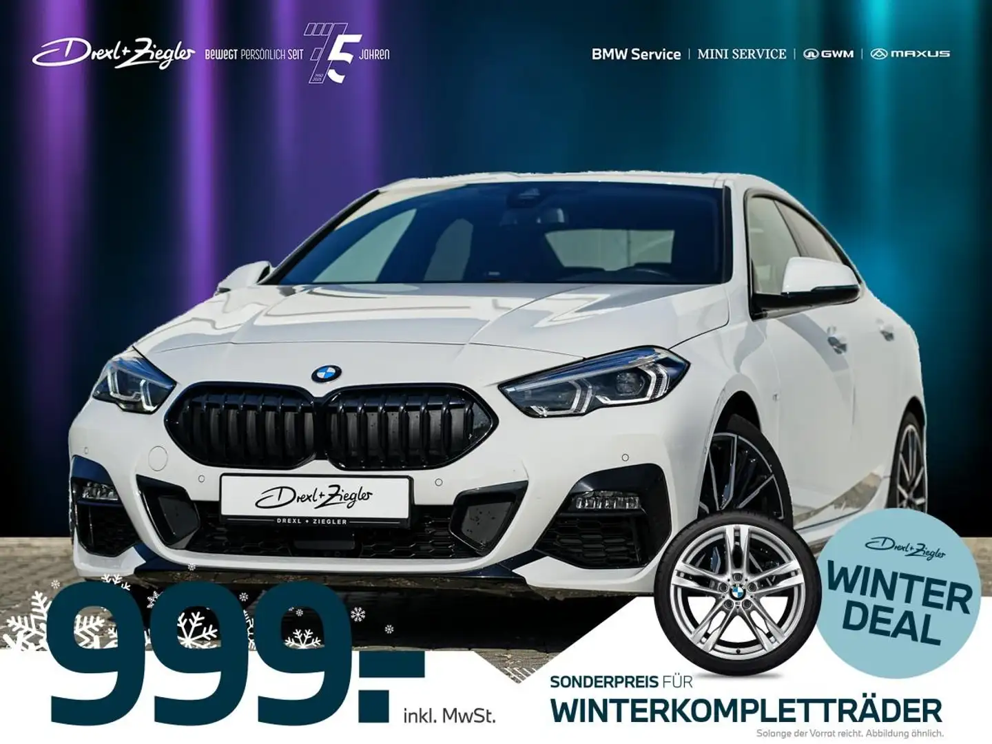 BMW 218 218i Gran Coupe M-Sport 19" KoZg AdLED LiveCoPro Weiß - 1