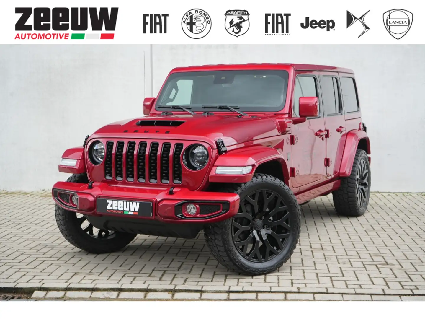 Jeep Wrangler Unlimited BRUTE Custom 4Xe 380 PK | Full Performan Rood - 1