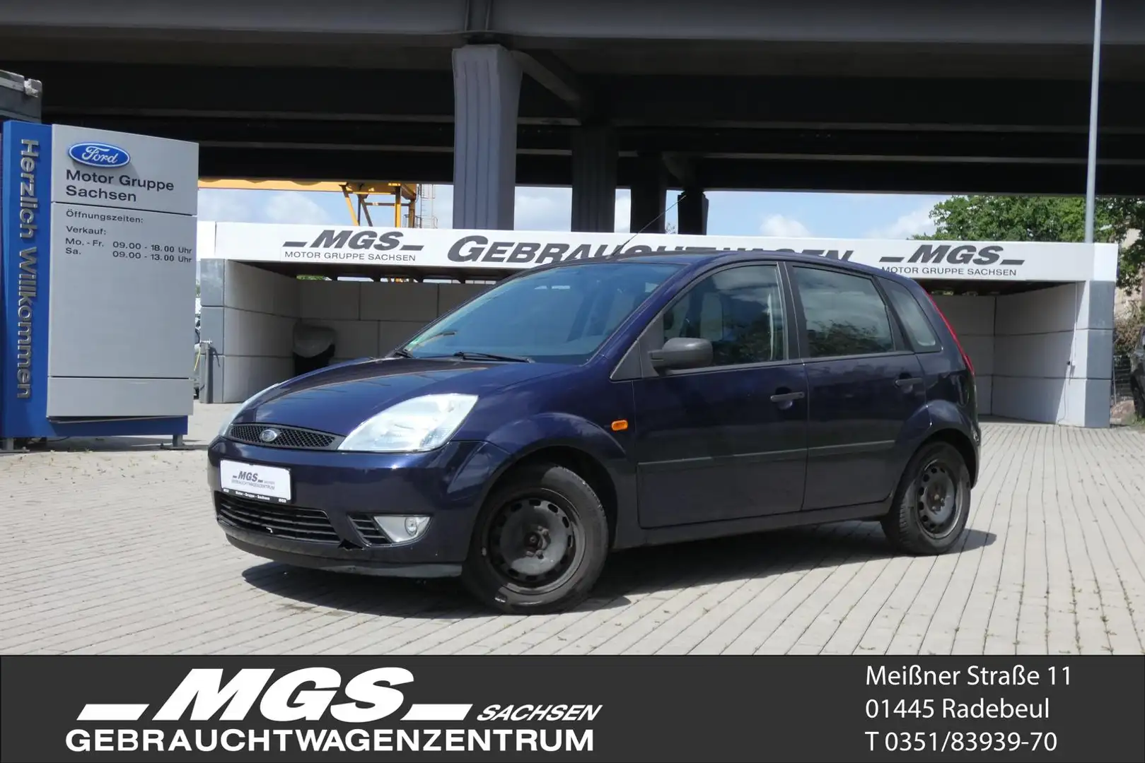 Ford Fiesta 1.6 'Trend' #KLIMA #RADIO #CD #PANO #SERVO Blau - 1