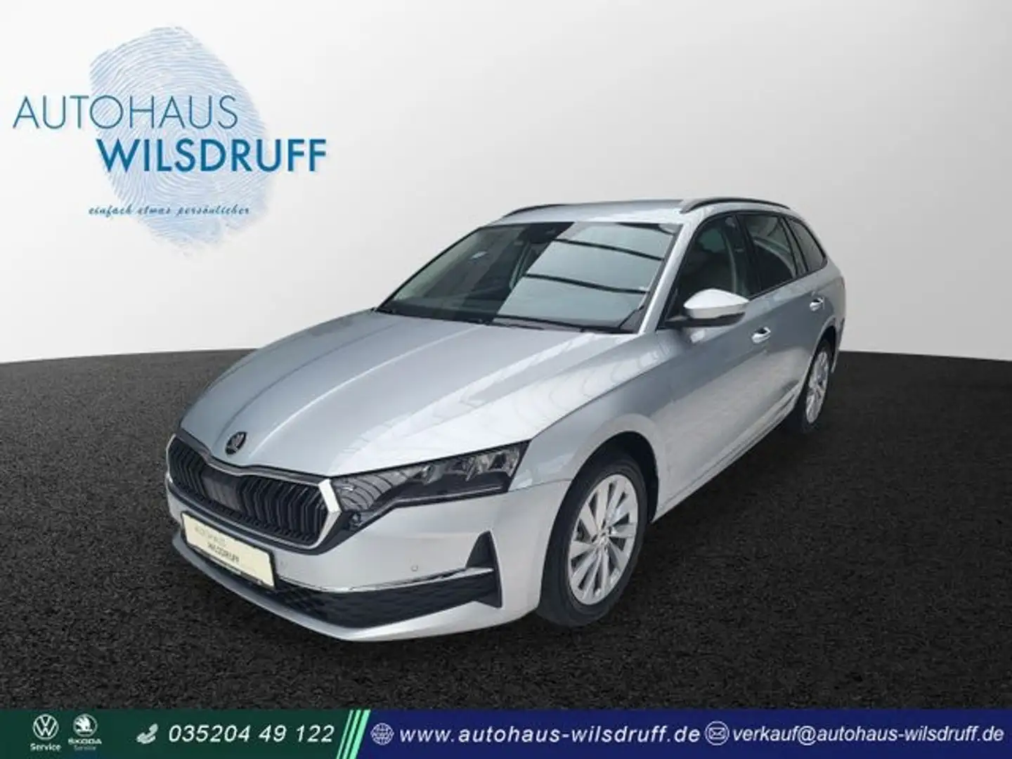 Skoda Octavia Combi 1.5 TSI mHEV Selection LED RFK ACC Argent - 1