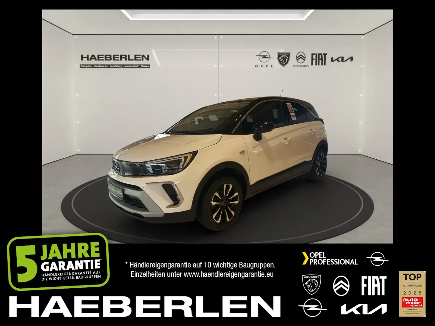 Opel Crossland 1.2 Turbo Elegance *RKamera*Tempomat* Wit - 1
