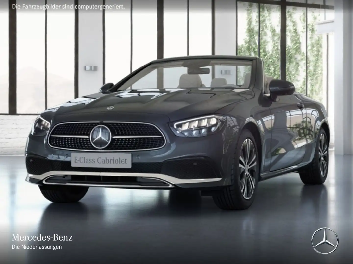 Mercedes-Benz E 300 d Cabrio 4M AVANTG+360+LED+FAHRASS+BURMESTER Grau - 2
