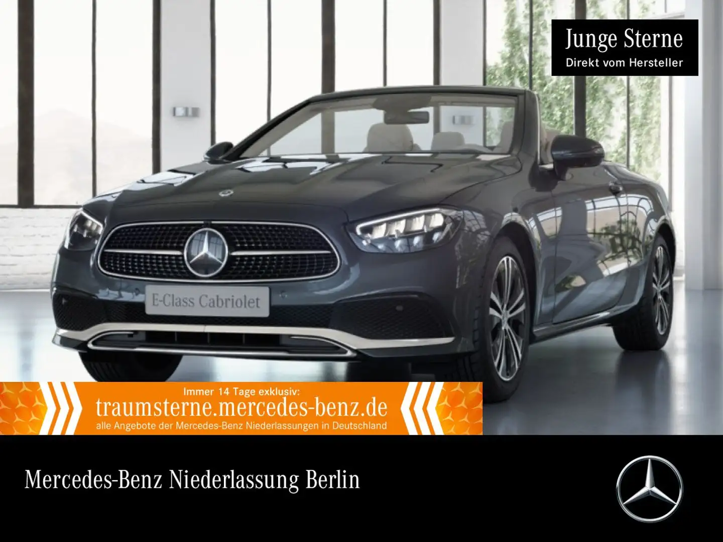 Mercedes-Benz E 300 d Cabrio 4M AVANTG+360+LED+FAHRASS+BURMESTER Grau - 1