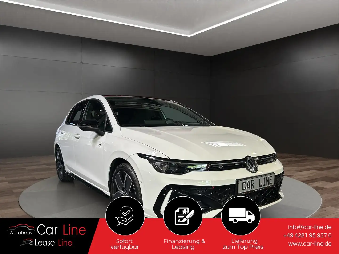 Volkswagen Golf R-Line 2.0TDI*AHK*PANO*MATRIX*DSG*HuD* Bianco - 1