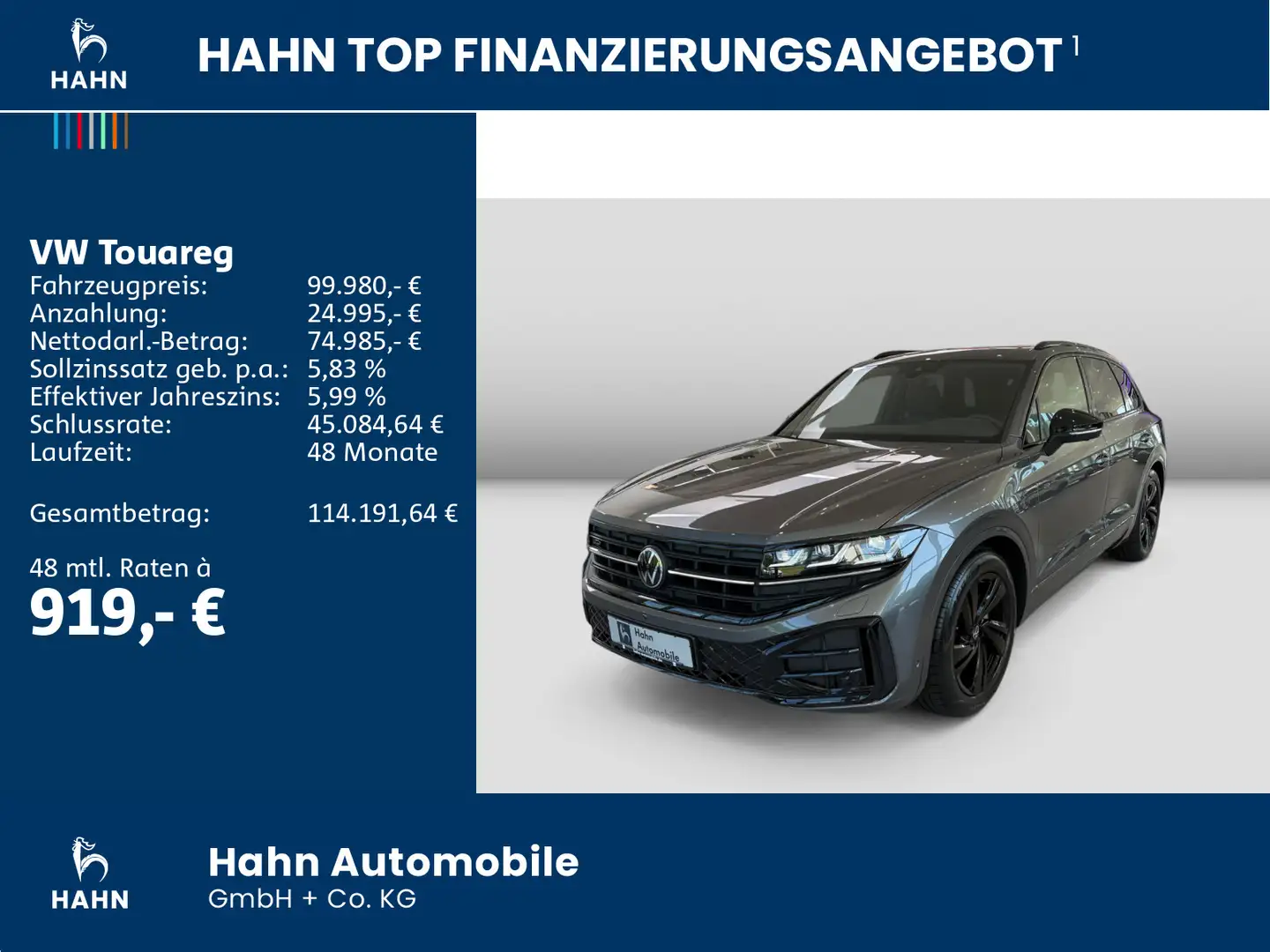Volkswagen Touareg R-Line 3,0 l V6 TDI SCR 4MOTION 286 PS 8 Grau - 2