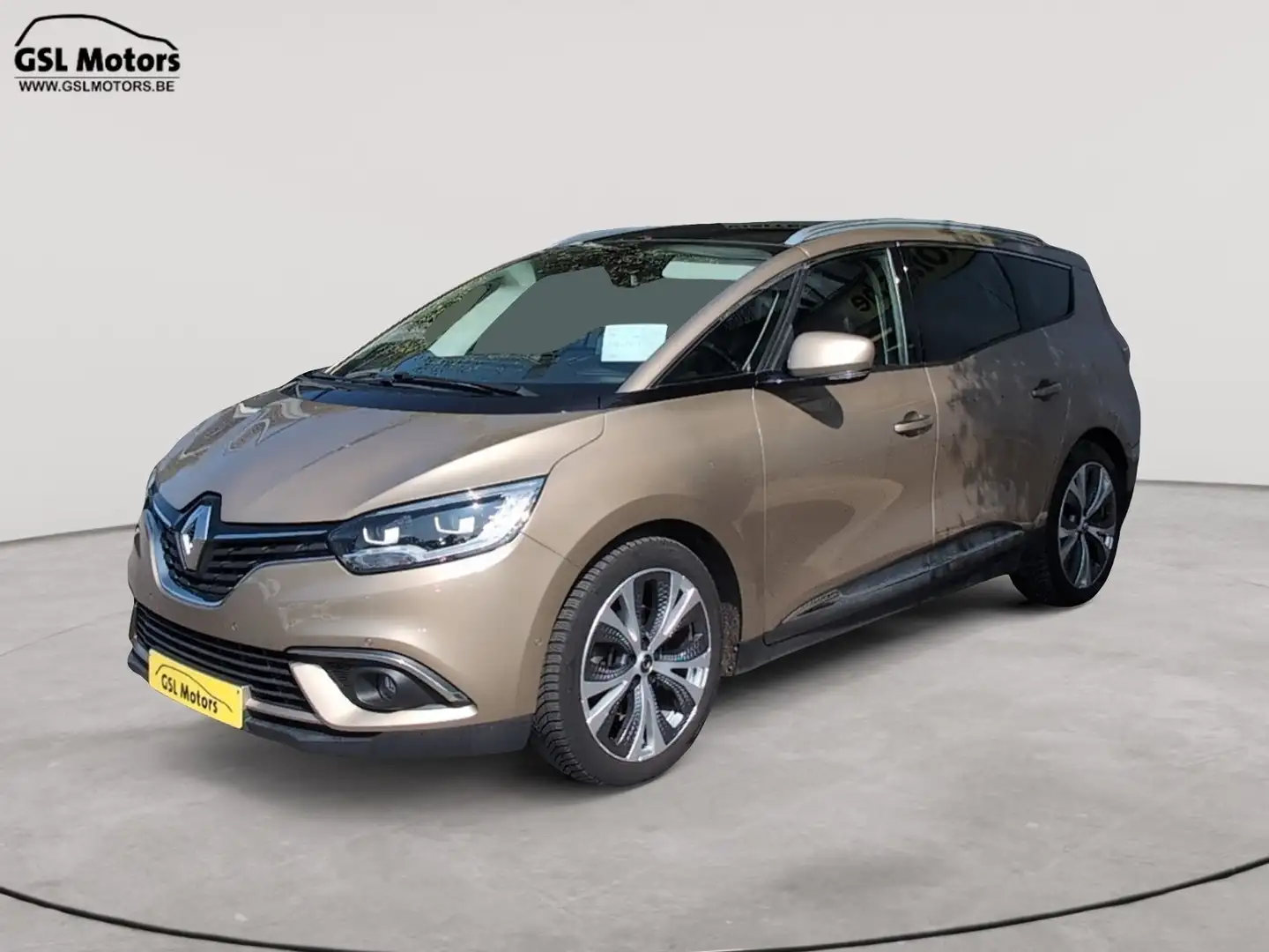 Renault Grand Scenic 1.5dCi 110cv Automatique beige 04/18 Airco GPS USB Beige - 1
