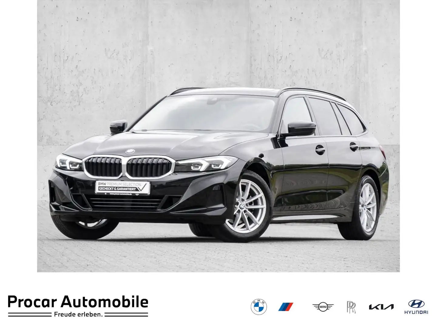 BMW 320 d TOURING+PANO+HuD+SHZ+PDC Zwart - 1