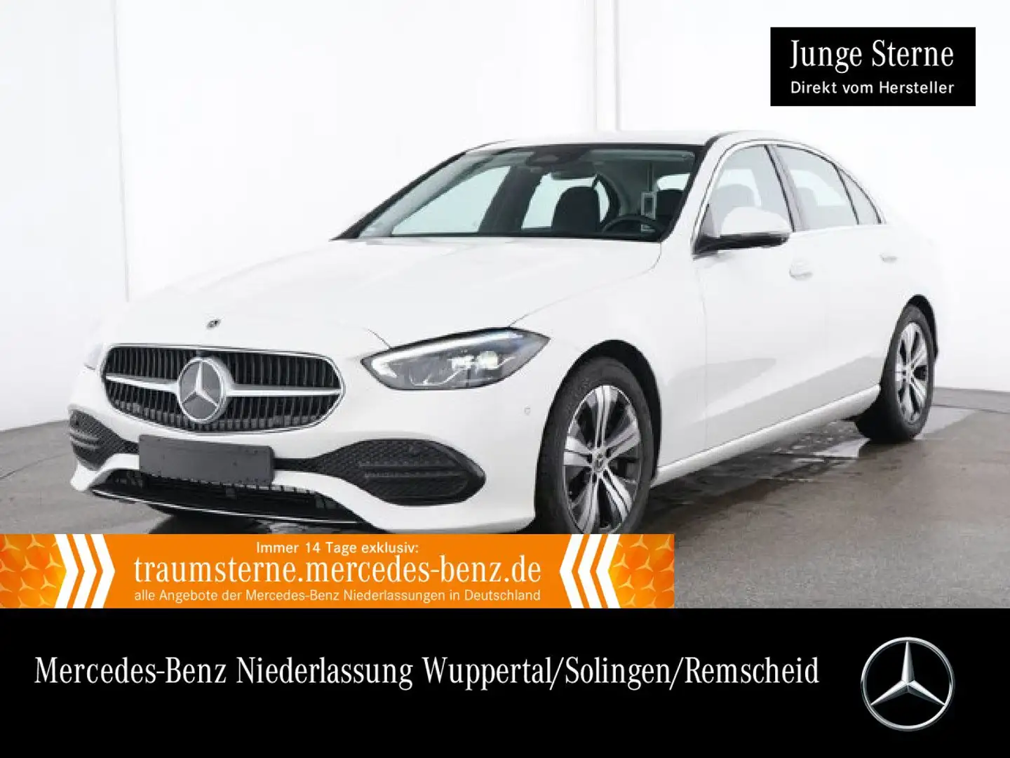 Mercedes-Benz C 180 AVANTG+360+LED+KEYLESS+9G Blanc - 1