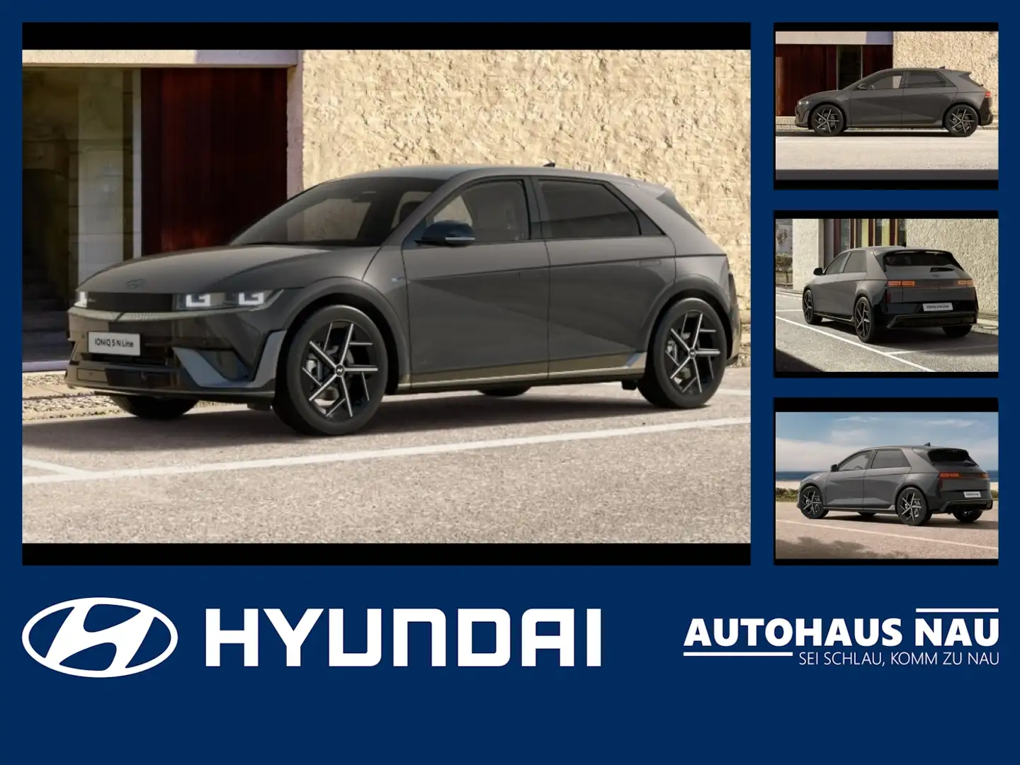 Hyundai IONIQ 5 N Line 84 kWh ***SALE*** ACC+MATRIX+NAVI Grijs - 1