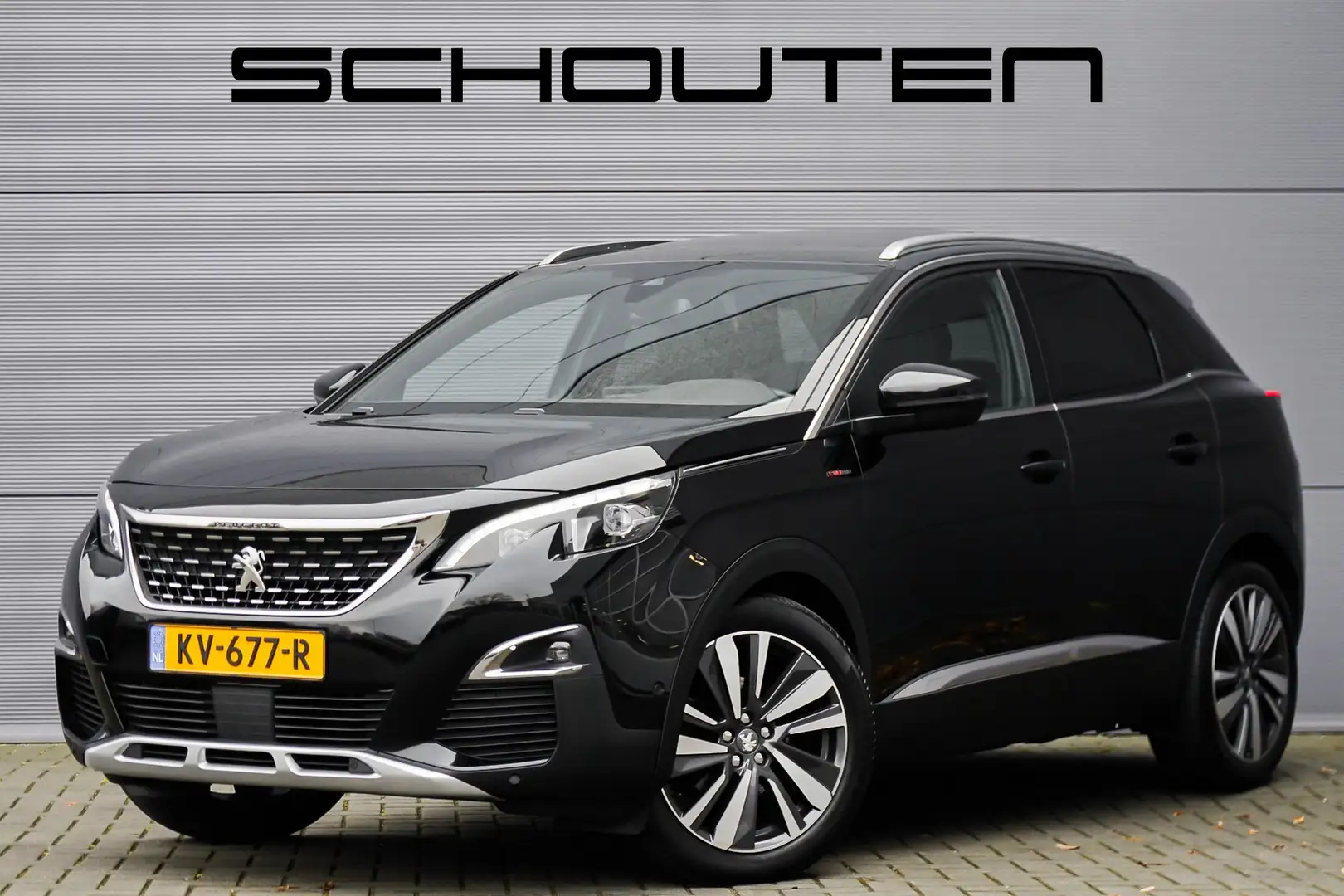 Peugeot 3008 1.2 PureTech GT Line Pano Trekhaak NL Auto Zwart - 1