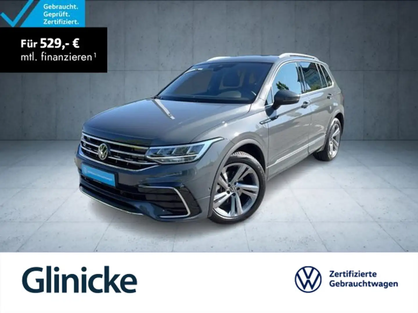 Volkswagen Tiguan R-Line 1.5 TSI DSG StHz/AHK/Nav/Kam/AppCo Grau - 1