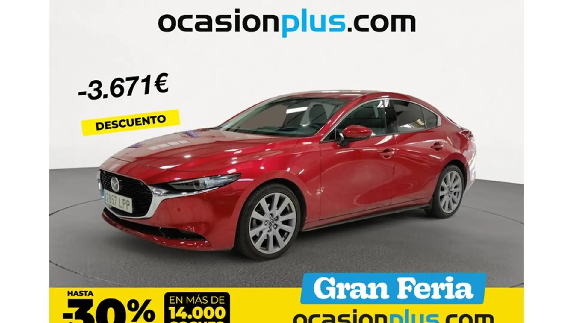 Mazda 3 Sedán 2.0 e-Skyactiv-G Zenith Aut. 90kW Rouge - 1