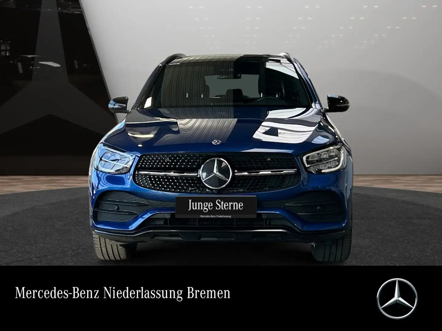 Mercedes-Benz GLC 300 d 4M AMG+NIGHT+PANO+360+LED+SPUR+TOTW+9G Bleu - 1