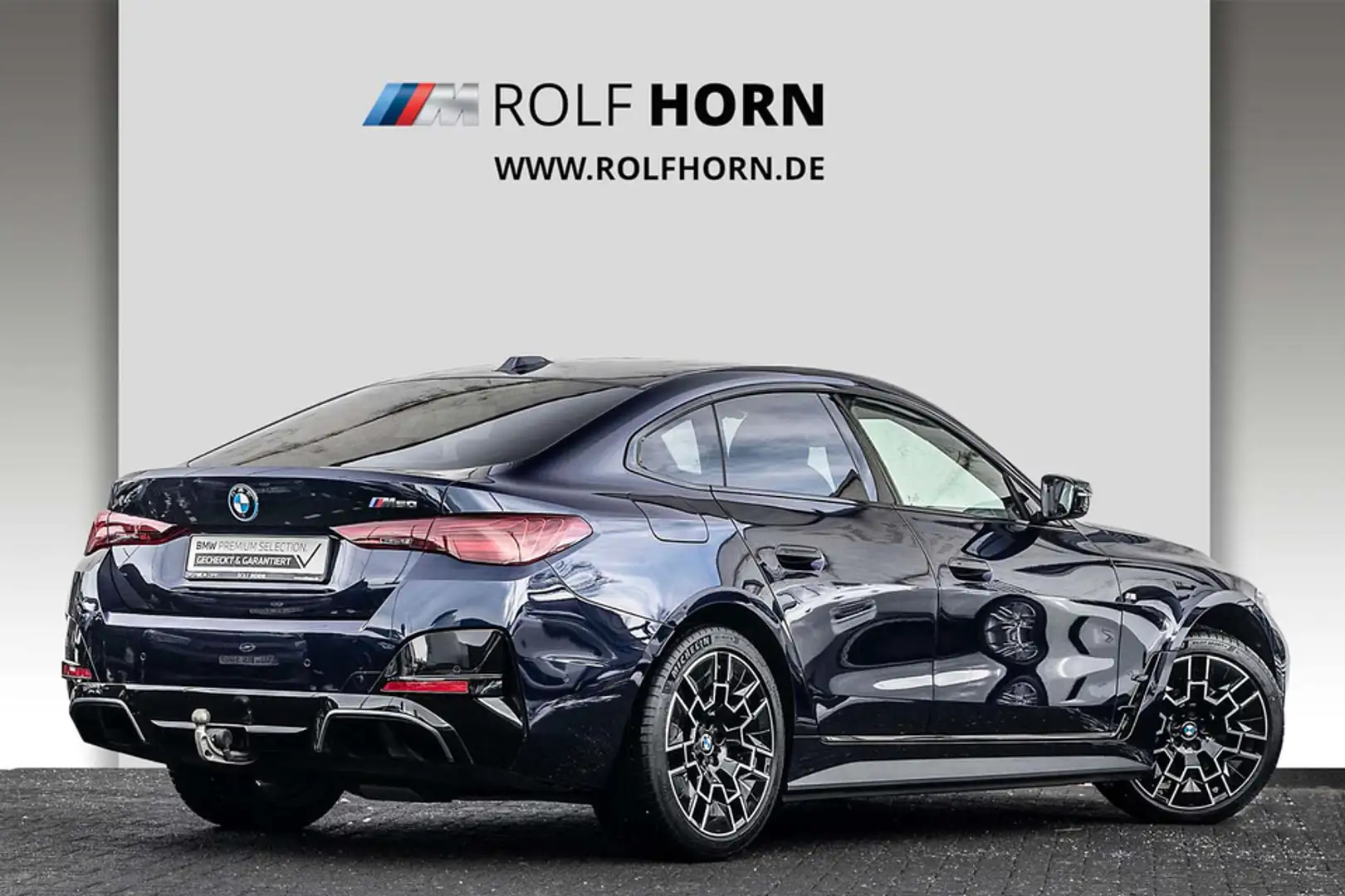 BMW i4 M50 Navi AHK harman/kardon HeadUp RfKam adLED Bleu - 2